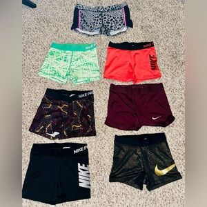 Bundle of 7 Nike Exercise Shorts